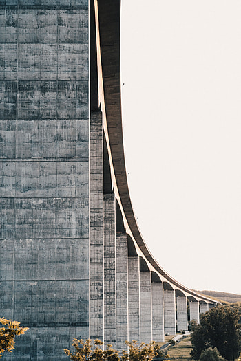 Architecture, Miscellanea, Miscellaneous, Bridge, Design, Construction, Column, Columns HD phone wallpaper