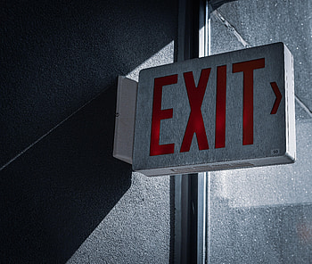 Words, Wall, Pointer, Sign, Output, Exit HD wallpaper