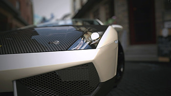 Lamborghini Front View Matte, lamborghini, cars HD wallpaper