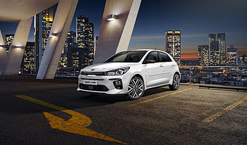 White, Kia Rio, car, compact sedan, 2018 HD wallpaper