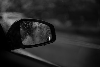Drops, Car, Glass, Bw, Chb, Mirror HD wallpaper