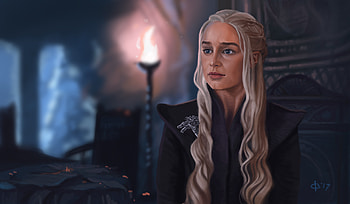 Khaleesi Game Of Thrones Artwork, daenerys-targaryen, game-of-thrones-season-7, game-of-thrones, tv-shows HD wallpaper