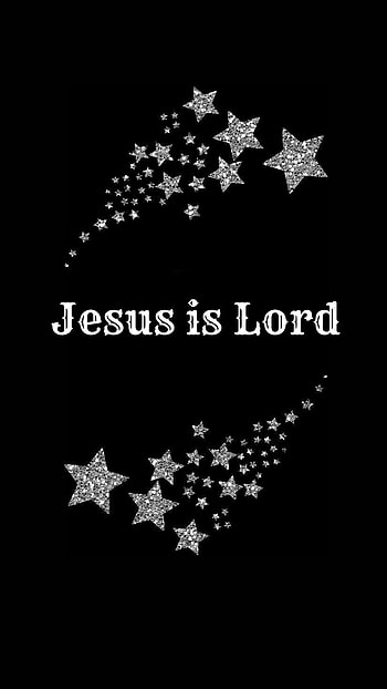 Jesus is Lord, dark_background, Christianity, stars HD phone wallpaper