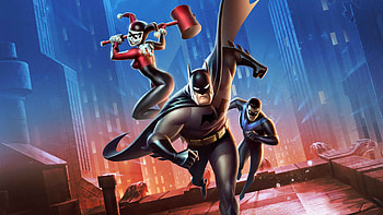 Batman And Harley Quinn, batman, harley-quinn, nightwing, superheroes, artist, digital-art, artwork HD wallpaper
