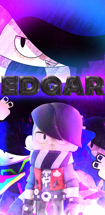 EDGAR BRAWL STARS, magenta, art HD phone wallpaper