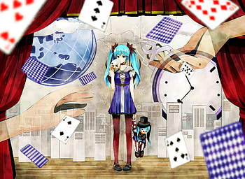 Hatsune Miku, sexy, hot, cute, beautiful, vocaloid, beauty, anime girl, miku, cards, vocaloids, pretty, aqua hair, hatsune, twintails, stunning HD wallpaper