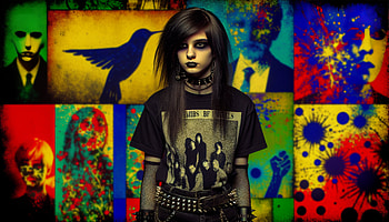 Emo Girl - Vibrant Alternative Style, emo girl, gothic, music HD wallpaper