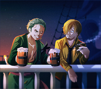 Sanji (One Piece), Roronoa Zoro, Anime, One Piece HD wallpaper