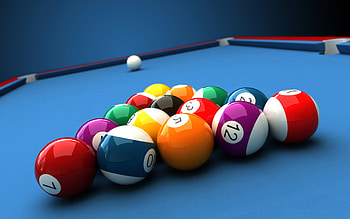 Billiards, White abstraction, Table balls HD wallpaper