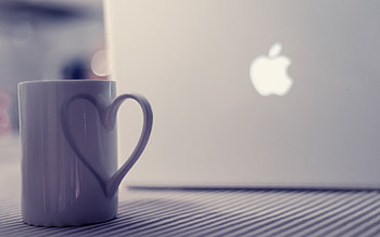 Brands, Apple, Hearts, Cups, Love HD wallpaper
