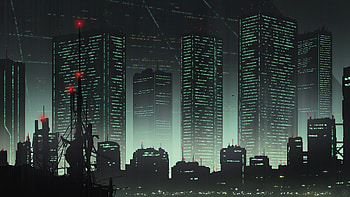 Cityscape 80s Anime , artist, artwork, digital-art, artstation HD wallpaper