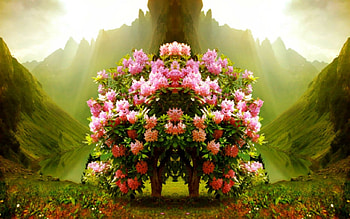 Full of flowers, pink, nature, flowers, tree HD wallpaper