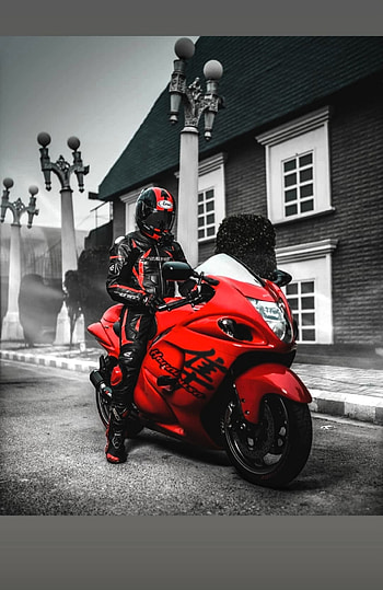 The mighty hayabusa, motorcycle, automotive_design HD phone wallpaper