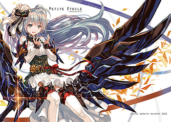 Anime girl, Angel girl, Girl, Beautiful, Angel wings, Anime, Female, Cute HD wallpaper