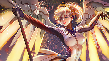 Mercy Overwatch Fan Artwork, mercy-overwatch, overwatch, games, xbox-games, ps-games, pc-games, artstation HD wallpaper
