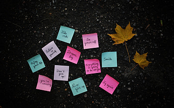 Post it Note, post it, note, text, smile HD wallpaper