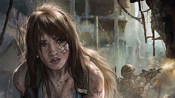 Female Soldier, warrior, soldier, artist, artwork, digital-art, artstation HD wallpaper