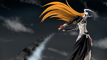 Preview bleach, ichigo, sword, hollow, wave, weapons HD wallpaper