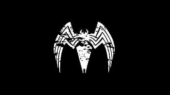 Venom, logo, villain, minimal HD wallpaper