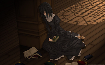Sad Anime from Mahōtsukai no Yoru, Anime, Witch On The Holy Night, sad anime HD wallpaper