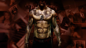 sleeping dogs, artwork, games, dogs, video, tattoos, sleeping HD wallpaper