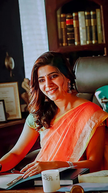 Samantha Akkineni, saree beauty, tamil actress HD phone wallpaper