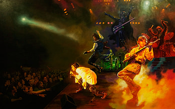 inagalaxi, star wars, doing the chewey, band, rockers HD wallpaper