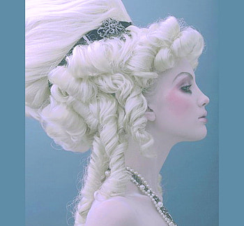 Porcelain, profile, white, ringlets, bonnet, blush, woman, beauty HD wallpaper