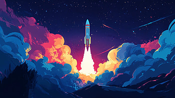 Stellar Rocket Launch - Ultra, rocket launch, rocket, Launch, space, cloud HD wallpaper