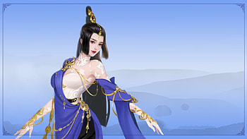Fantasy girl, blue, frumusete, funfan, asian, fantasy, luminos, girl, fun fan HD wallpaper