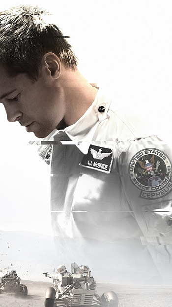 Ad Astra, Brad Pitt's performance, Atmospheric visuals, Deep space odyssey HD phone wallpaper