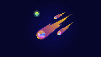 Meteors Mininimalist 10k, meteors, vector, artist, artwork, digital-art, minimalism, minimalist, digital-universe HD wallpaper