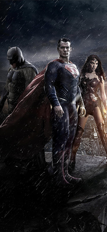 Movie Poster, Batman v Superman, Wonder Woman HD phone wallpaper