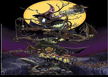 Halloween Town Oogies Manor, halloween, kingdom hearts, halloween town, oogies manor HD wallpaper