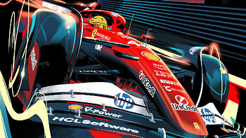 2025 Las Vegas Grand Prix featuring a Scuderia Ferrari Formula 1 car, F1, Ferrari F1, Race Car HD wallpaper