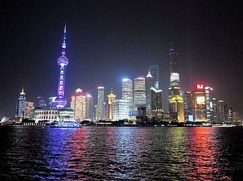 Shanghai, view from the Bund., CBD, Shanghai, Bund, Huang Po HD wallpaper