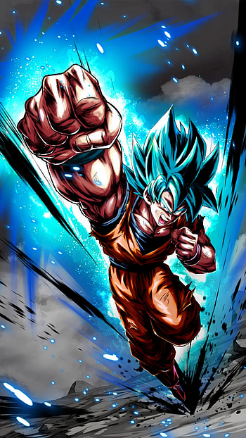 SSB Goku, super saiyan blue, dragon ball legends, dbs, edit, dragon ball super, ssgss, anime, ssjb, dbl, unofficial HD phone wallpaper