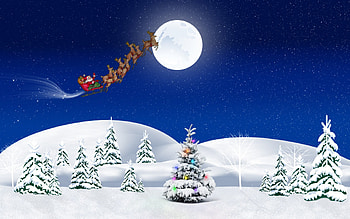 Christmas, Santa, Holiday, Christmas Tree HD wallpaper