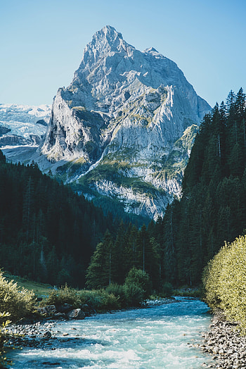 Landscape, Nature, Rivers, Trees, Mountain HD phone wallpaper