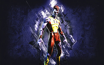 Fortnite Boo lastoff Skin, Fortnite, main characters, blue stone background, Boo lastoff, Fortnite skins, Boo lastoff Skin, Boo lastoff Fortnite, Fortnite characters HD wallpaper