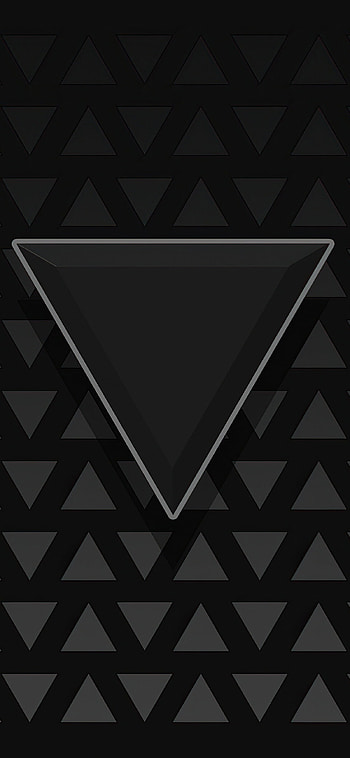 Triangle dark black, , Minimalistic design, Modern art HD phone wallpaper