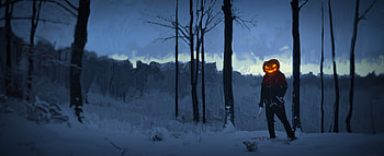 Halloween Mask Men, halloween, artist, artwork, artstation HD wallpaper