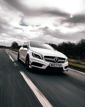 Cars, Road, Car, Speed, Mercedes, Mercedes Cla45 HD phone wallpaper