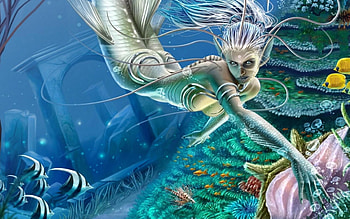 Rainbow mermaid , Most popular backgrounds HD wallpaper