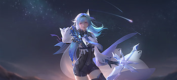 Blue hair Eula, Genshin Impact, video game, 22 HD wallpaper