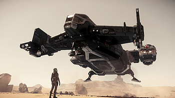 Spaceship, star citizen, take off HD wallpaper