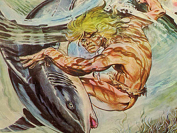 Rahan - 16, teeth, awesome, , stoneage, cheret, nice, myst, dreamy, fish, warrior, savage, alone, rahan, gorgeous, other, hot, france, bd, fantasy, collages, drawing, prehistory, comics, mysterious, face, nature, dark age, animal, dagger, great, cartoon, black, fun, necklace, cute, fight, shark, collage, darkness, cartoons, amazing, knife, stunning, comic, beautiful, lecureux, dark, prehistoric, dark art, cool, forest HD wallpaper