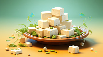 Tofu Cartoon Food, food, tofu HD wallpaper