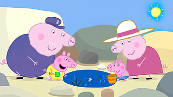Suzy Sheep George Pig Daddy Pig Mummy Pig Grandpa Pig Granny Pig Mr. Elephant Peppa Pig HD wallpaper