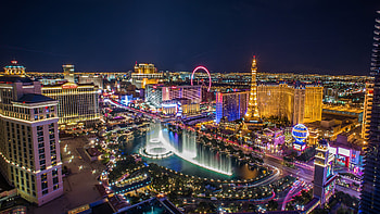 Las Vegas Skyline, , Nighttime allure, Sparkling city lights HD wallpaper
